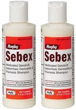 Rugby Sebex Dandruff Shampoo 4oz ( 2 pack ) NEW LOOK!  __