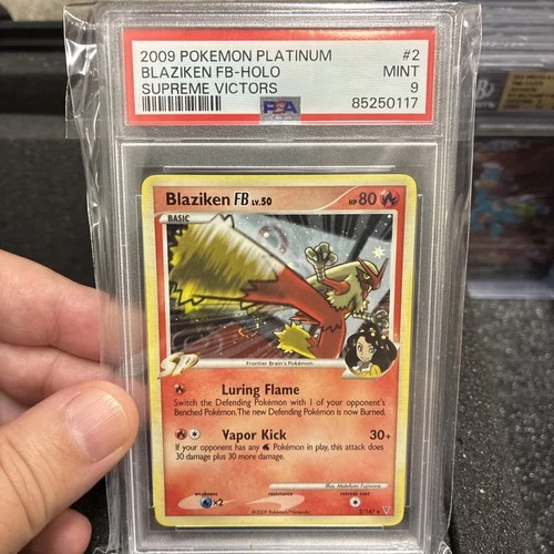 2009 POKEMON PLATINUM SUPREME VICTORS #2 BLAZIKEN FB-HOLO PSA 9 SWIRL