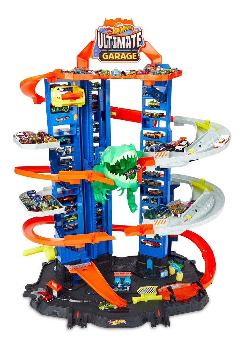 Hot Wheels Garage 288GTO3台セット Hot Wheels Ultimate Garage Robo T-Rex, 3-ft - NEW IN BOX | eBay