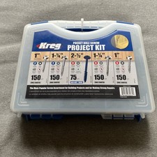 KREG Self Tapping Pocket Screw Kit SKO3 675 screws 5 Types of Screws In Box