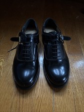 The Office of Angela Scott Ms. Moody Oxford Size 36 US 6 Black Leather