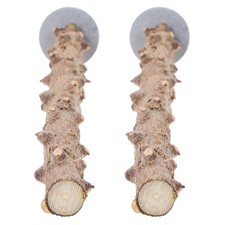 2 Pcs Parrot Claw Grinding Stick Bird Cage Wood Sticks Perch for Paw