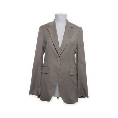 H&M, Blazer, Größe: 38, Beige, Elasthan/Polyester/Viskose, Fischgräte #SSL