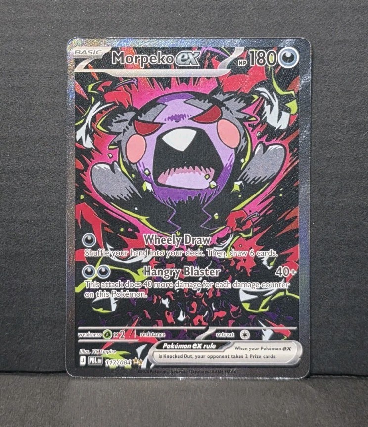 Pokemon TCG Pitch Black Morpeko ex 117/084 Ultra Rare Full Art Holo EN 180HP