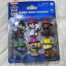 Paw Patrol 6 Pup Mini Figures Ultimate Rescue By Spinmaster NEW 