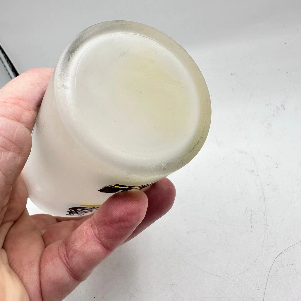 Vintage Idaho State Souvenir Glass Frosted Tumbler Hazel Atlas MCM Cocktail - Image 4 of 4