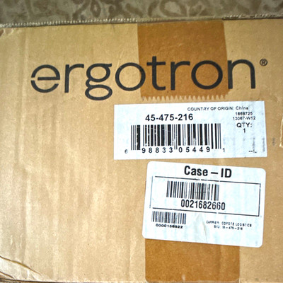 Ergotron Desk Mount Monitor Arm 49in 1 Monitor VESA 75x75/100x100 Black