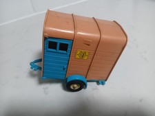 Horse Box In Brown And Blue. Made By Britain LTD In England.