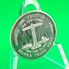 Vintage Silver Trade Unit “One Trounce” 1oz .999 Silver 3‑Section Round Scarce