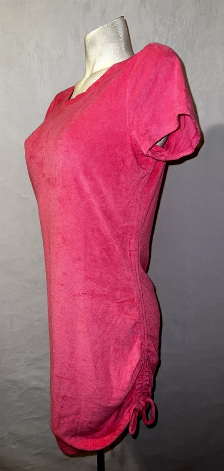 VICTORIA'S SECRET PINK Women's Size L Terry Cloth T-Shirt Dress w/Drawstrings - Image 4 of 4