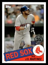 2020 Topps #85-16 J.D. Martinez 1985 Topps Baseball 35th Anniversary card