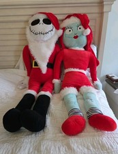Disney Nightmare Before Christmas 48 Jack Skellington Sally Santa Plush Dolls