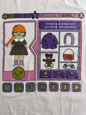 USED FENDI KIDS GAME LOGO T-SHIRT PINK 12+ GOOD | eBay
