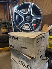 Mercedes Set Of 4 Black 17x7 Helo Dare Wheels Rims 5x112 38mm 66.56mm Hub Mercedes Set Of 4 Black 17x7 Helo Dare Wheels Rims 5x112 38mm 66.56mm Hub