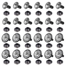 50pcs Colorful Crystal Rivets 6/9mm Rhinestone Stud Rivets Studs, Transparent