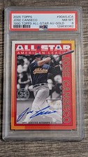 Jose Canseco - 2025 Topps Series 2 1990 All-Stars Autograph Gold /50 SSP - PSA 8