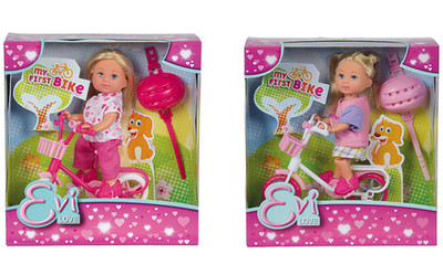 Evi Love Tourenrad Puppe Fahrrad Simba Sortiert 12cm