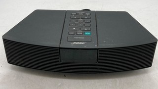 Bose Wave Radio AM/FM Alarm Clock With AUX/RCA Input Black Tested