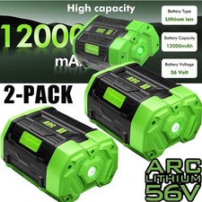 1 2PACK 56V 12.0Ah upgrade For EGO BA5600T Power  56V 12Ah Lithium New Battery
