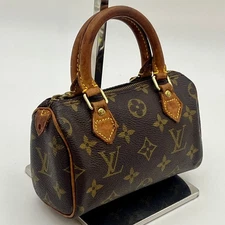 LOUIS VUITTON M41534 Mini Speedy Monogram Handbag Brown C145