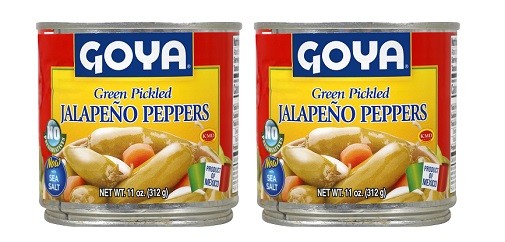 Pack de 2 chiles jalapeños en escabeche verdes en escabeche Goya