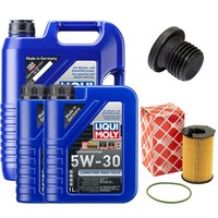 MotoröL Filter Set 5W-30 Liqui Moly 7 Liter + Schraube FüR Audi A6 A7 A4 Q5 3.0