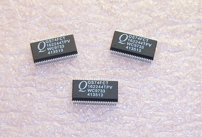 QTY (50) QS74FCT162244TPV QUALITY SEMI SSOP-48 FAST CMOS 16-bit BUS LINE DRIVER