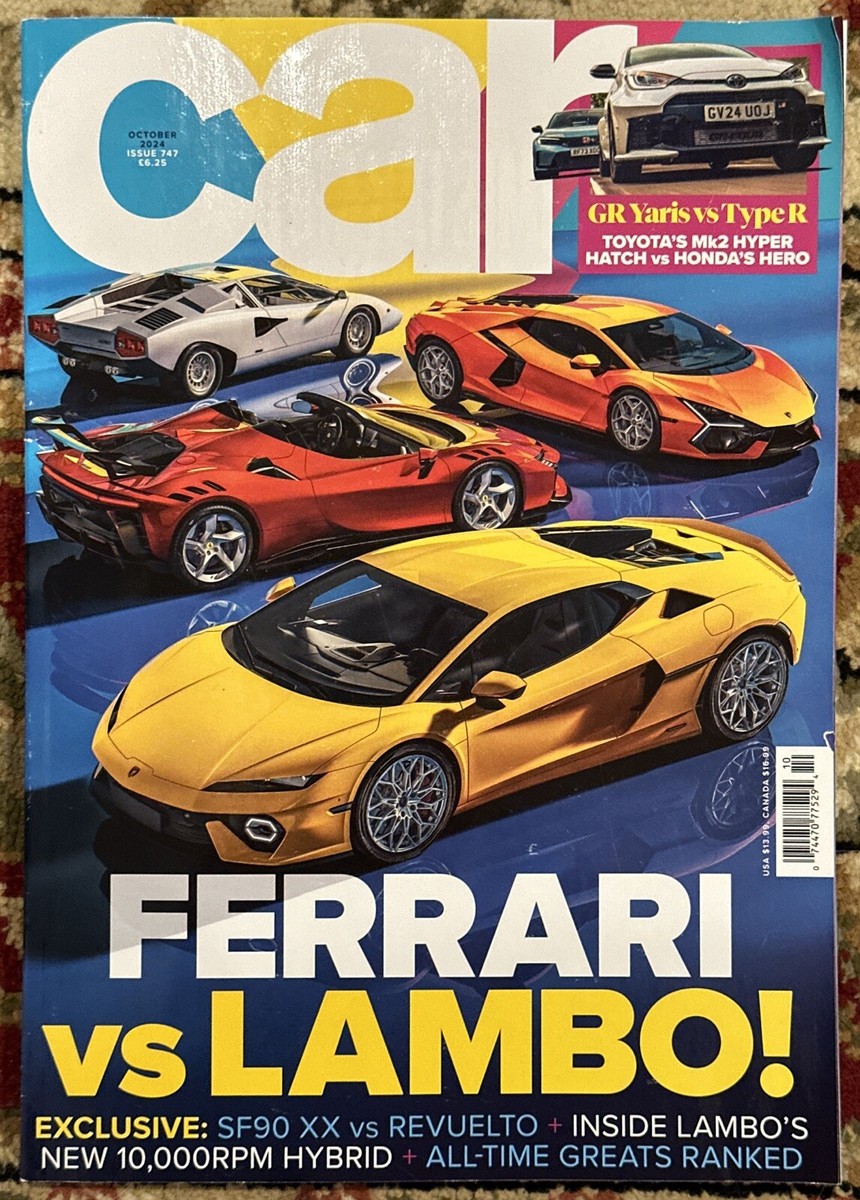 Car Magazine October 2024 Issue 747 Ferrari vs Lambo | eBay
