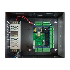4 Door 4 Reader TCP/IP RFID Board Panel Access Control Metal case 12V 10A Power