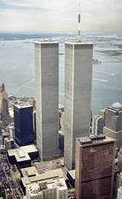 Aerial View Original World Trade Center WTC Twin Towers Photo Poster Art Print