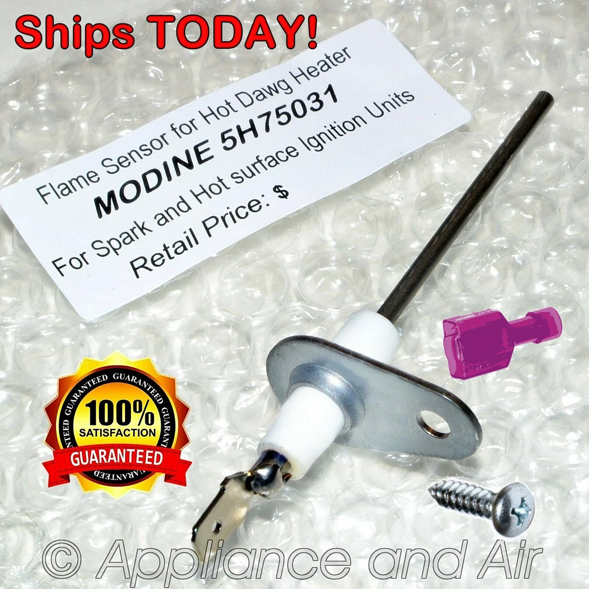 MODINE HD 5H75031 32242 Flame Sensor HD/HDS/PTS/BTS Gas Heater - SHIPS  TODAY! | eBay