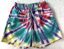 Billionaire Boys Club tie dye swim trunks board shorts LRG No Liner Drawstring