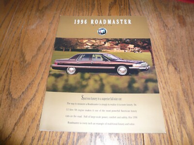 1996 Buick Roadmaster Sales Brochure - Vintage