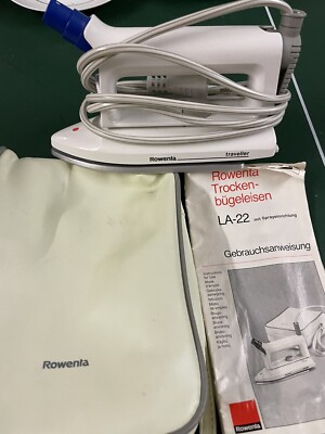 Rowenta Reisebügeleisen mit Tasche und Gebrauchsanleitung