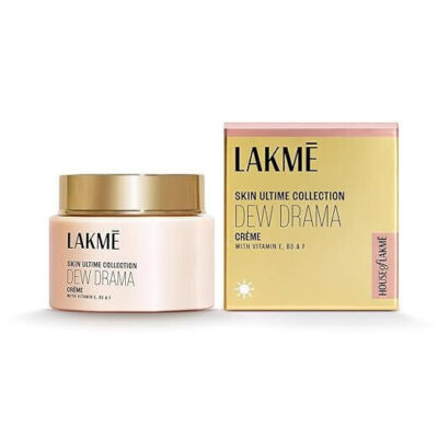 LAKMÉ Dew Drama Gel Cream, Pro-Ceramides, Vit E + Vit B + Vit F 50 gm
