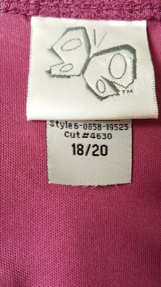 Camisa Blusa Top Moda Bug Mujer Talla 18/20 18W/20W Púrpura Foto 2 de 3