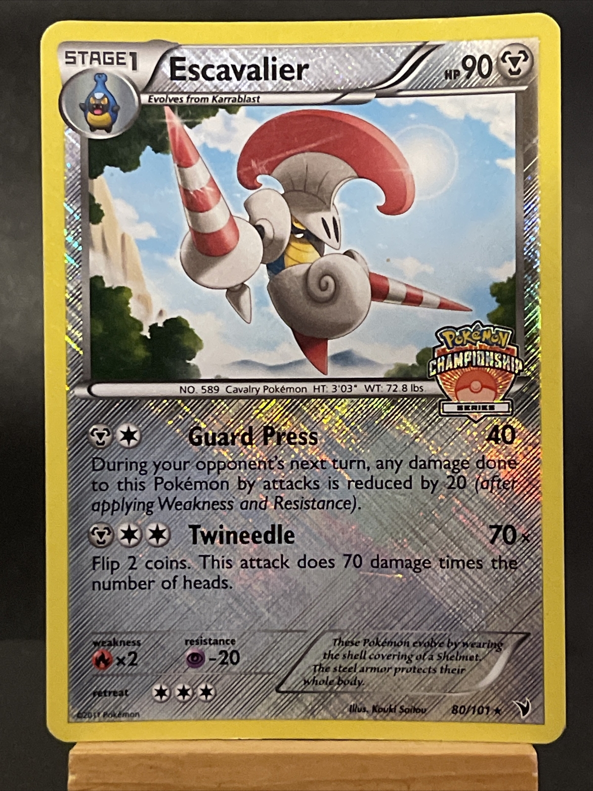 Pokemon Card Escavalier 80/101 Pokemon Series Championships Promo Card LP