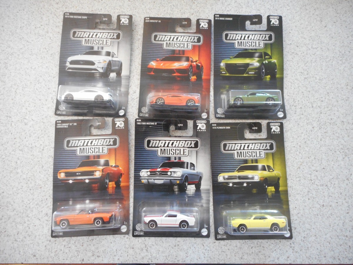 MATCHBOX THEMED SET GGF12 MATCHBOX MUSCLE SET INC DODGE CORVETTE
