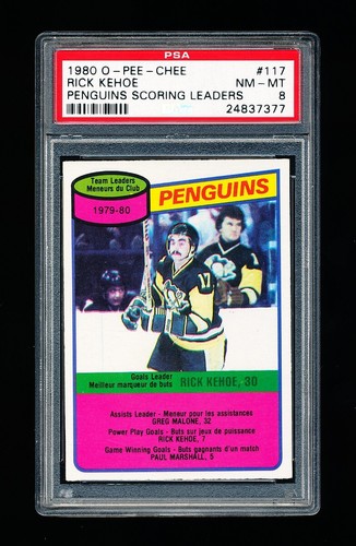 Rick Kehoe [Penguins Team] #117 1980 O-Pee-Chee card