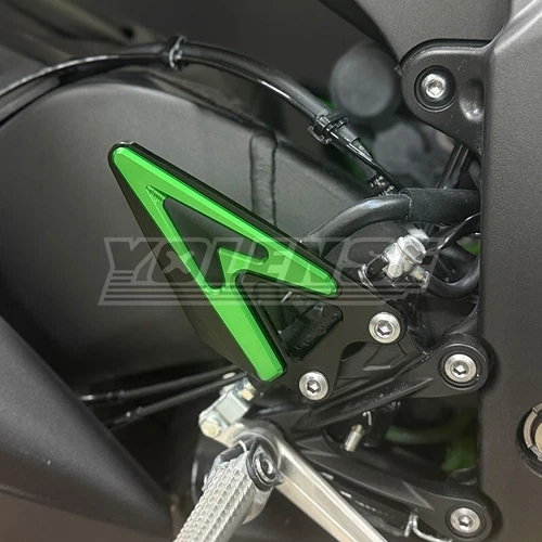 CNC Pedalschutz Heck Pedalschutz Fersenplatte für Kawasaki ZX-6R 636 ZX6R 19-25 - Bild 8 von 16