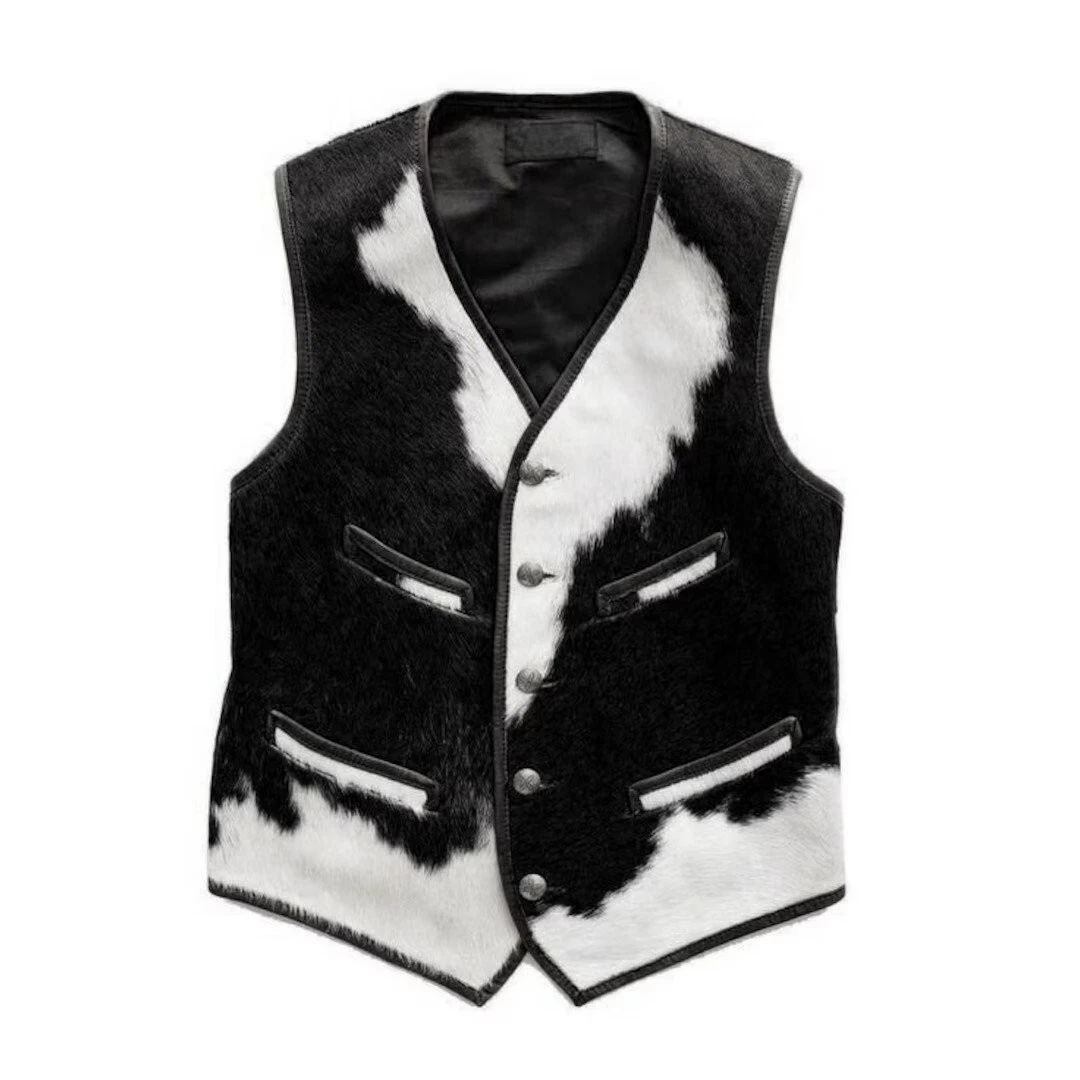 Cowhide vest best sale