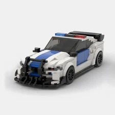 MOC LEGO Car: Ford Mustang Police Pack Fast Delivery Perfect Gift