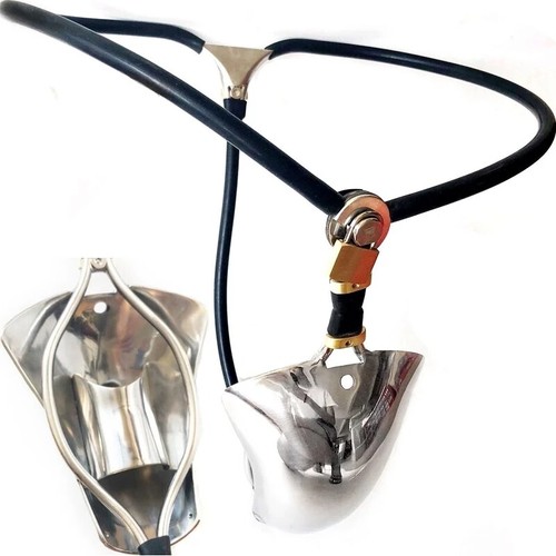 Edelstahl Keuschheitsgürtel Käfig unsichtbar Hosenstopper Stecker Keuschheitsgerät - Bild 3 von 23