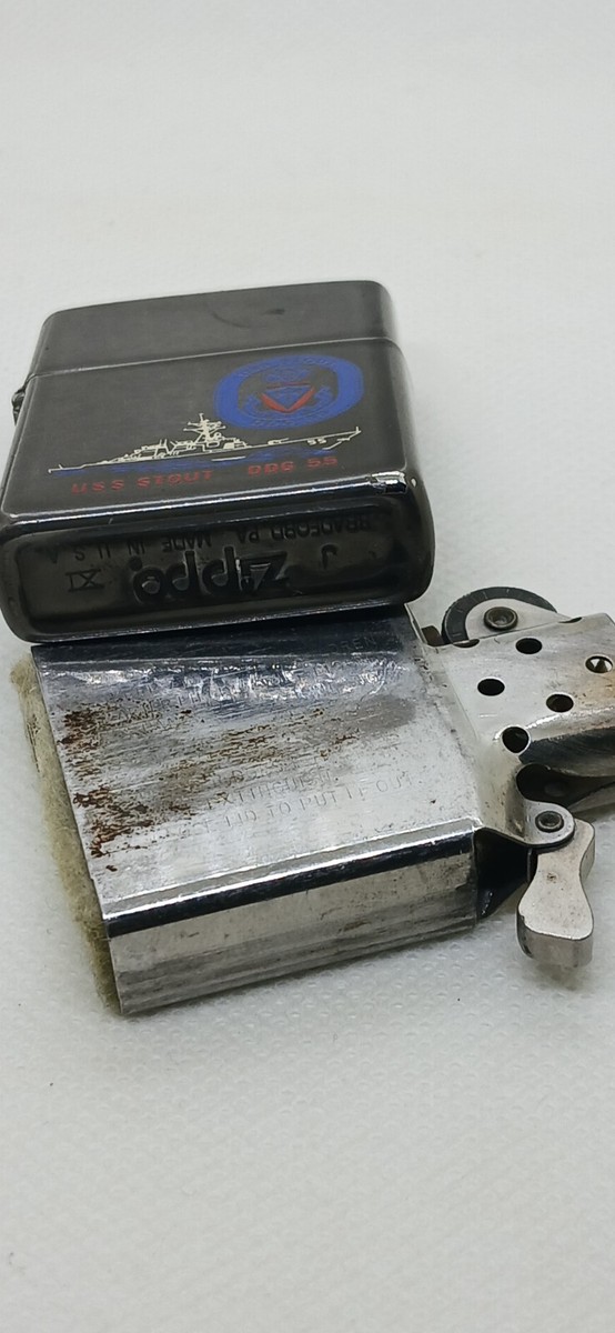 zippo US Navy vintage midnight moon 1995 USS STOUT DDG-55 | eBay