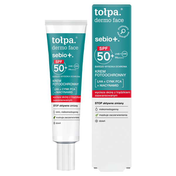 TOLPA Dermo Face Sebio+ Photoprotective Cream SPF 50+, 40ml