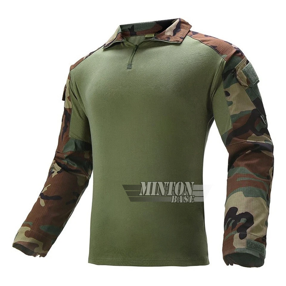 G2 Camisa y Pantalones de Combate Codo Rodilleras Conjunto Ejército Táctico Militar BDU Uniforme Foto 2 de 4