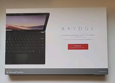Brydge 12.3 Pro+ Wireless Backlit Keyboard Trackpad Surface Pro 7 6 5 4 BRY7012