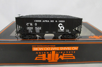 MTH HO Scale C&O Chesapeake Ohio USRA 55 Ton Steel Twin 2 Bay Hopper Car NOS