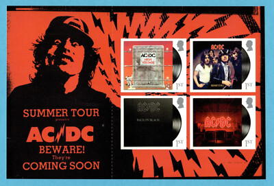 2025 AC/DC Set of 4v Album Cover Comms from PSB CY9 | eBay UK