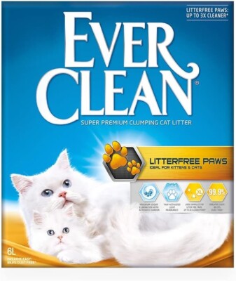 EVERCLEAN Paws Katzenstreu, Buchstabenduft, 6 Liter
